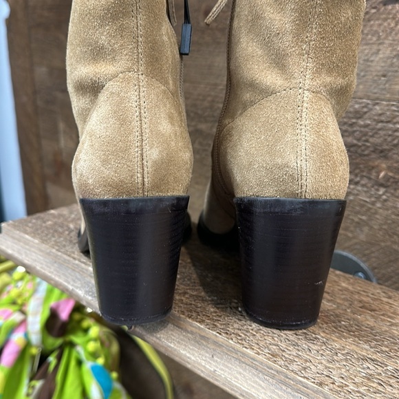 ZARA HEELED COWBOY ANKLE BOOTS Size 6 - Picture 8 of 10